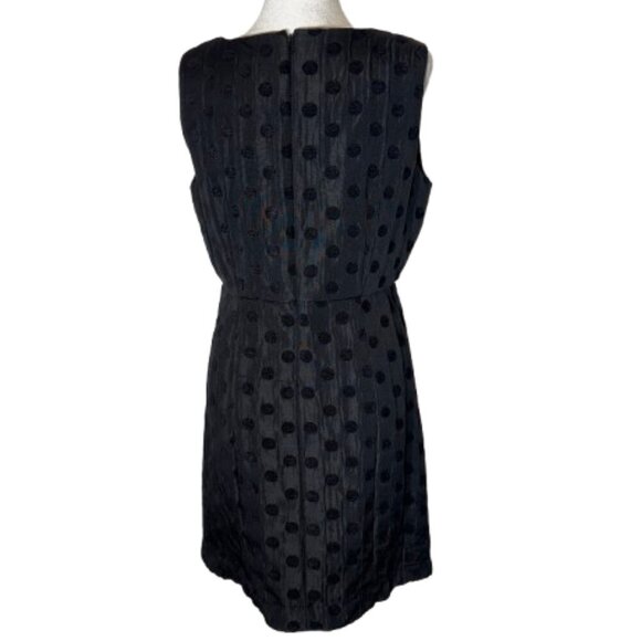 NWT Joe Fresh Women's Polk Dot Black Sleeveless Dress Size 12 - Picture 2 of 10